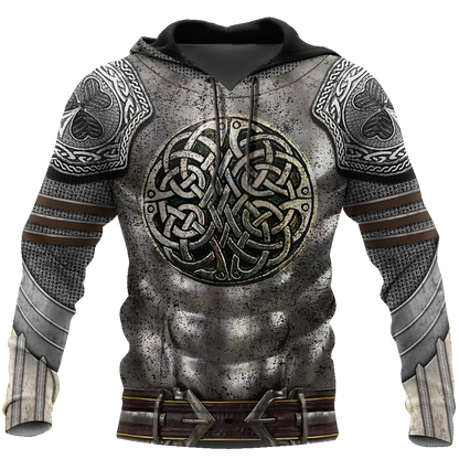 Irish Armor Warrior Knight Chainmail 3D All Over Printed Shirts For Men and Women AM250205-Apparel-TT-Hoodie-S-Vibe Cosy™