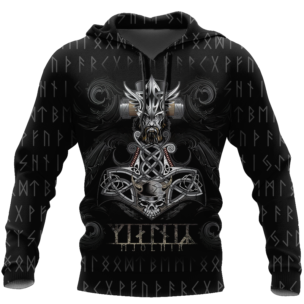 Viking Hoodie Mjolnir-Apparel-HP Arts-Hoodie-S-Vibe Cosy™