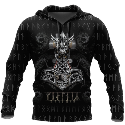 Viking Hoodie Mjolnir-Apparel-HP Arts-Hoodie-S-Vibe Cosy™