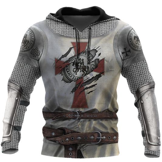 3D All Over Printed Knight Templar Version 3.0-Apparel-HP Arts-Hoodie-S-Vibe Cosy™