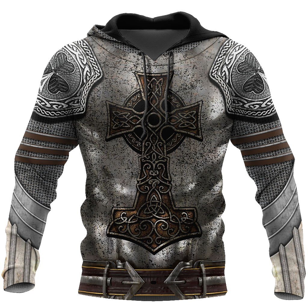 Irish Armor Warrior Chainmail 3D All Over Printed Shirts For Men and Women AM250203-Apparel-TT-Hoodie-S-Vibe Cosy™