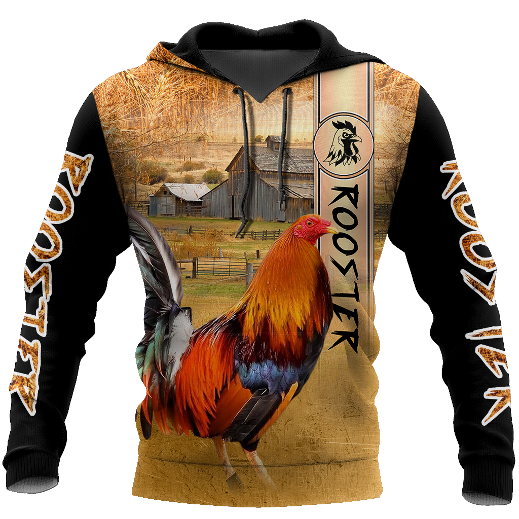 Rooster 3D All Over Printed Shirts for Men and Women AM251201 NM-Apparel-NM-Hoodie-S-Vibe Cosy™