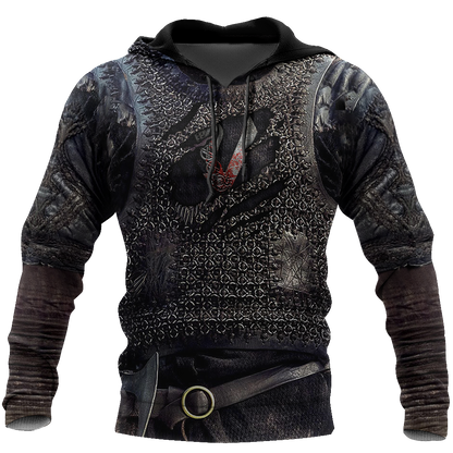 3D All Over Printed Vikings Armor Tops-Apparel-HP Arts-Hoodie-S-Vibe Cosy™