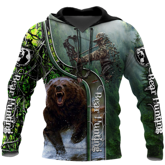 Bear hunting or Bow hunting camo 3D all over printed shirts for men and women AM111201 PL-Apparel-PL8386-Hoodie-S-Vibe Cosy™