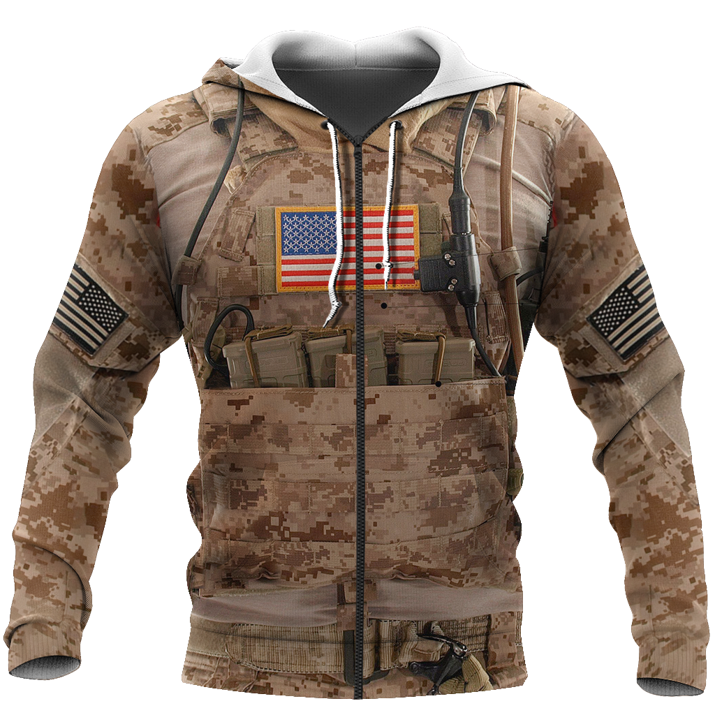 3D All Over Printed US Navy SEAL Uniform-Apparel-HP Arts-ZIPPED HOODIE-S-Vibe Cosy™