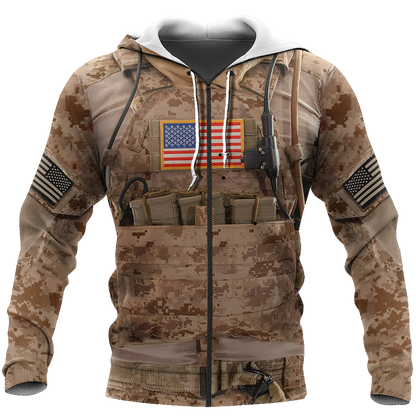 3D All Over Printed US Navy SEAL Uniform-Apparel-HP Arts-ZIPPED HOODIE-S-Vibe Cosy™