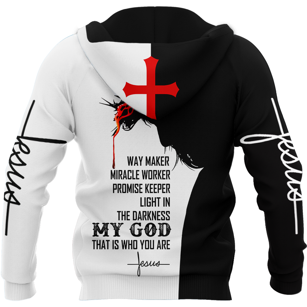 Way Maker Miracle Worker Promise Keeper Light In The Darkness-Apparel-HP Arts-Hoodie-S-Vibe Cosy™