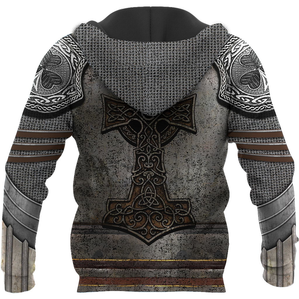 Irish Armor Warrior Chainmail 3D All Over Printed Shirts For Men and Women AM250203-Apparel-TT-Hoodie-S-Vibe Cosy™