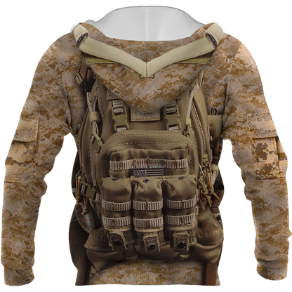 All Over Printed Marine Corps Uniforms-Apparel-HP Arts-Hoodie-S-Vibe Cosy™
