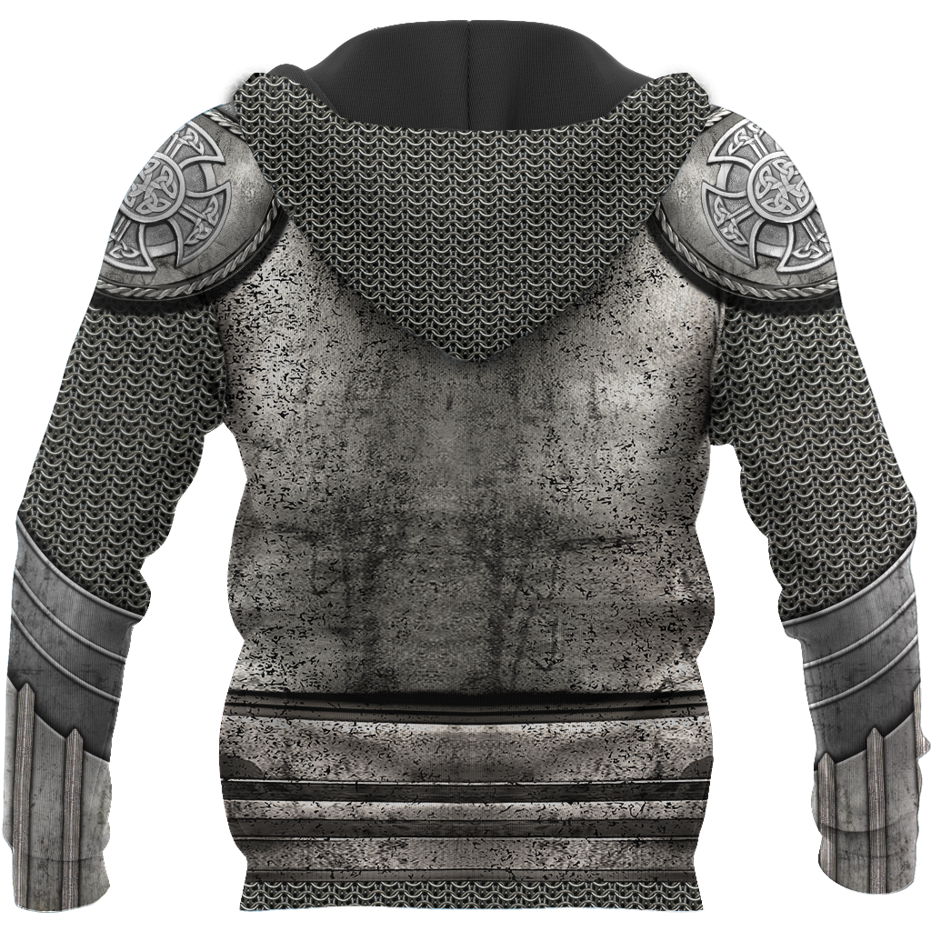 Irish Armor Warrior Knight Chainmail 3D All Over Printed Shirts For Men and Women AM270201-Apparel-TT-Hoodie-S-Vibe Cosy™