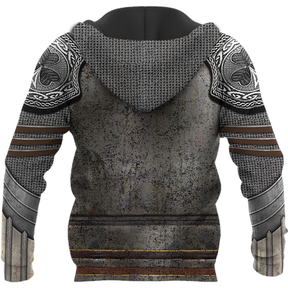 Irish Armor Warrior Knight Chainmail 3D All Over Printed Shirts For Men and Women AM250205-Apparel-TT-Hoodie-S-Vibe Cosy™