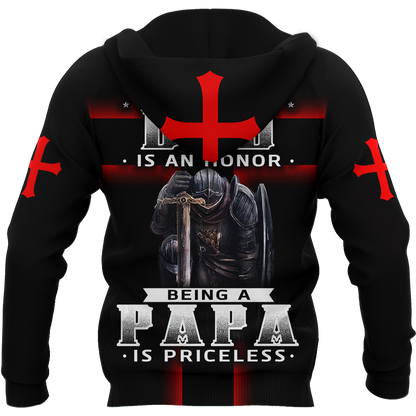 Being a Dad is an Honor Being a Papa is Priceless-Apparel-HP Arts-Hoodie-S-Vibe Cosy™