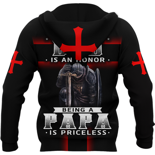 Being a Dad is an Honor Being a Papa is Priceless-Apparel-HP Arts-Hoodie-S-Vibe Cosy™