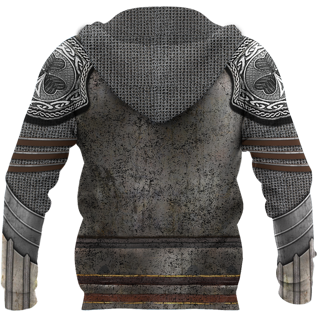 Irish Armor Knight Warrior Chainmail 3D All Over Printed Shirts For Men and Women AM050302-Apparel-TT-Hoodie-S-Vibe Cosy™