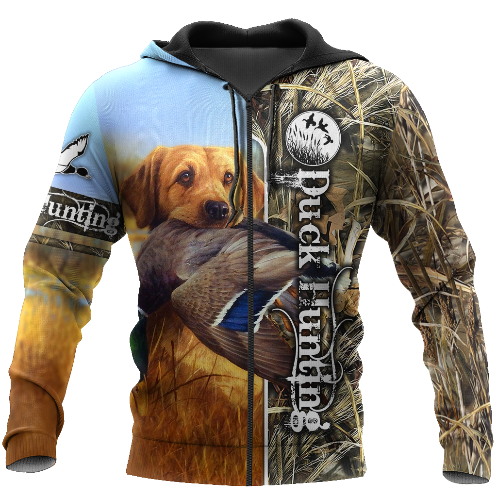 Mallard Duck Hunting 3D All Over Printed Shirts for Men and Women AM261104-Apparel-TT-Zipped Hoodie-S-Vibe Cosy™