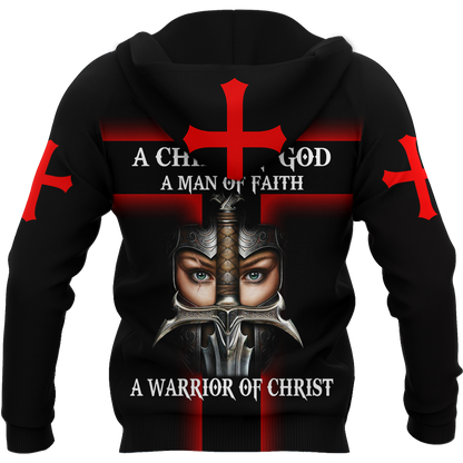 A CHILD OF GOD A WOMAN OF FAITH A WARRIOR OF CHRIST JESUS ALL OVER PRINTED SHIRTS - Amaze Style™-Apparel