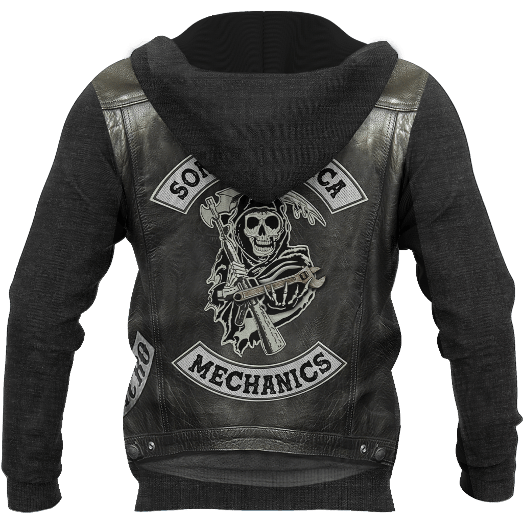 Mechanic 3D All Over Printed Hoodie For Men and Women TN15092001