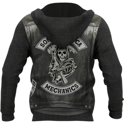 Mechanic 3D All Over Printed Hoodie For Men and Women TN15092001