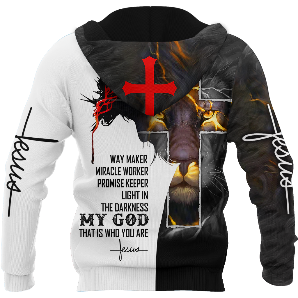 Easter Jesus - Way Maker Miracle Worker Promise Keeper Light In The Darkness-Apparel-HP Arts-Hoodie-S-Vibe Cosy™