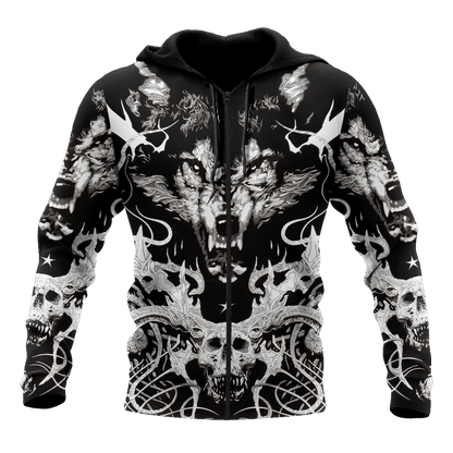 3D All Over Printed Wolf Tattoo Unisex Shirts AM102066