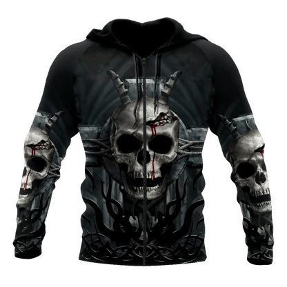 Premium Skull Cross All Over Printed Shirts For Men And Women MEI