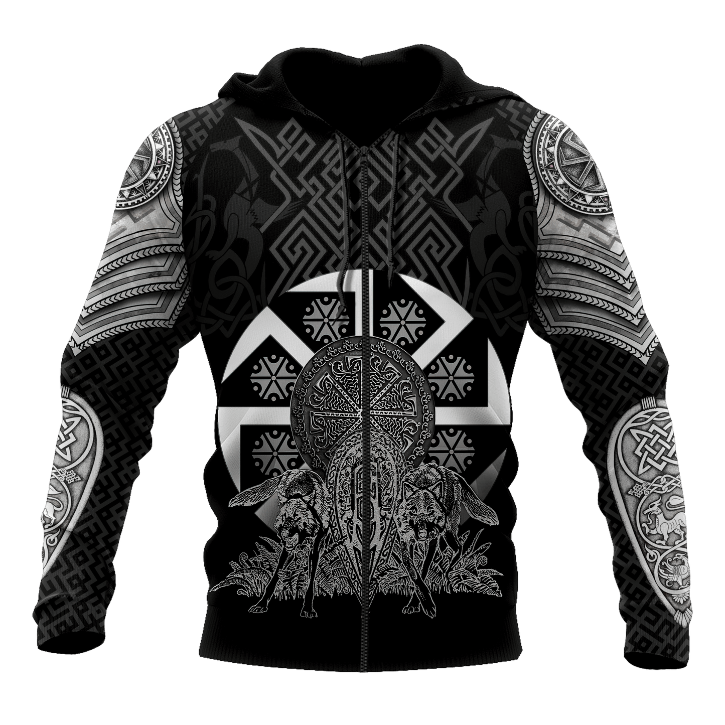 Tribal Wolf Tattoo Slavic Unisex Shirts AM102082ST