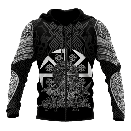 Tribal Wolf Tattoo Slavic Unisex Shirts AM102082ST