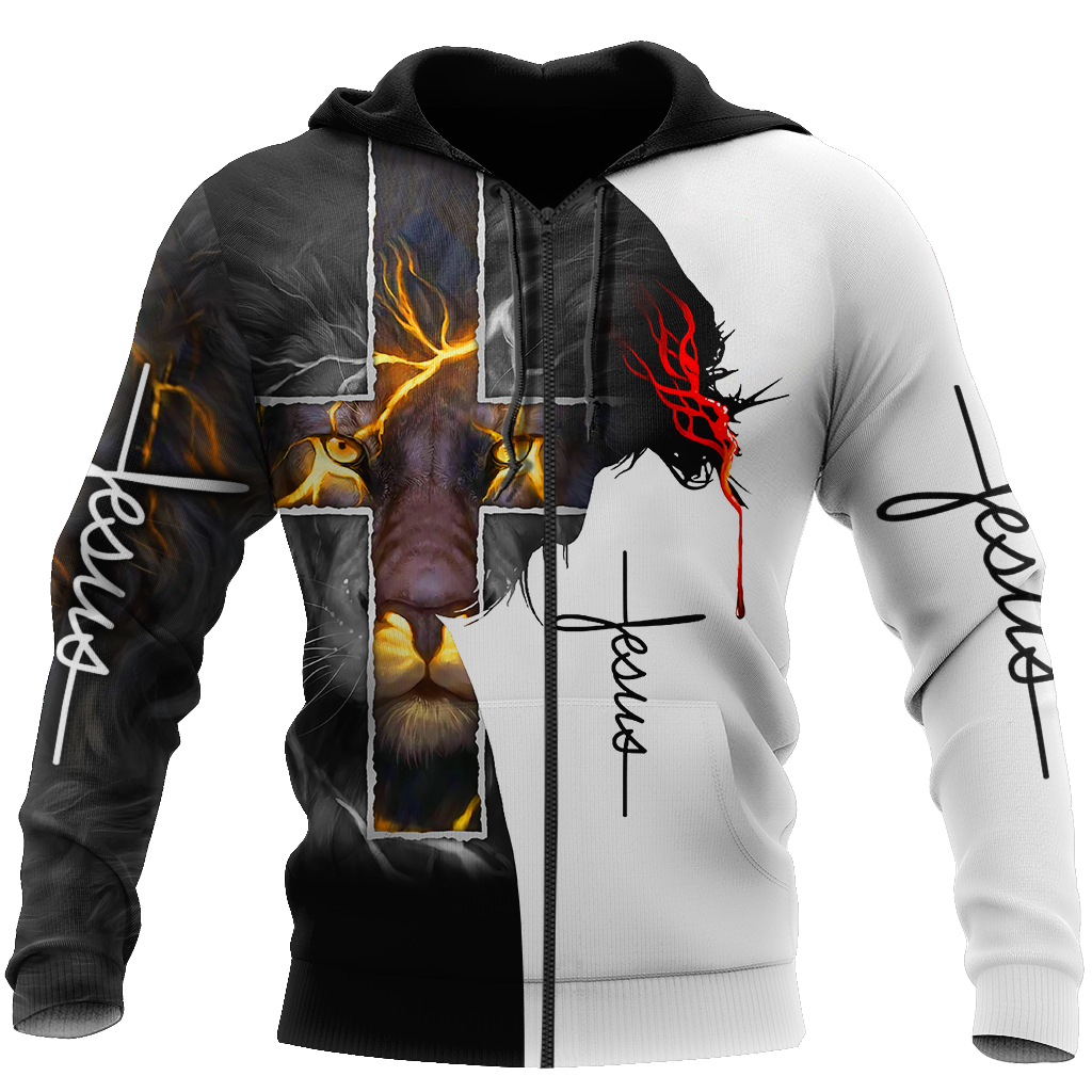 Easter Jesus - Way Maker Miracle Worker Promise Keeper Light In The Darkness-Apparel-HP Arts-ZIPPED HOODIE-S-Vibe Cosy™