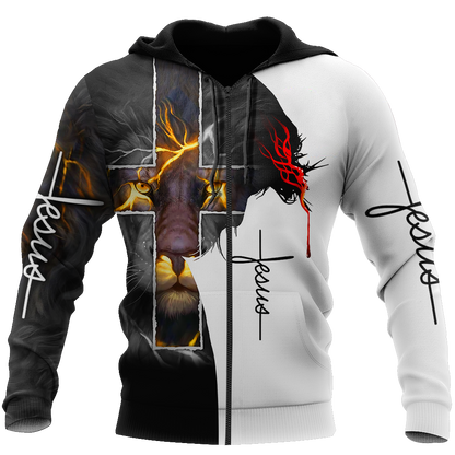 Easter Jesus - Way Maker Miracle Worker Promise Keeper Light In The Darkness-Apparel-HP Arts-ZIPPED HOODIE-S-Vibe Cosy™