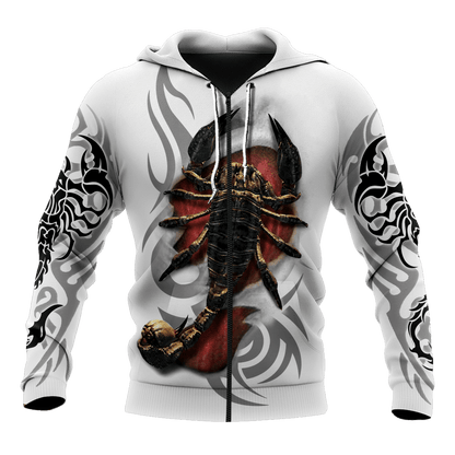 Scorpio Tribal Tattoo 3D All Over Printed Shirt for Men and Women