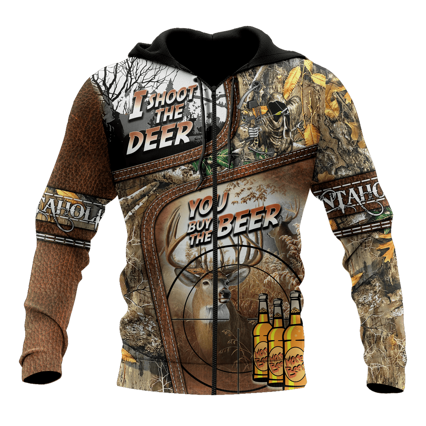 I shoot the Deer you buy the Beer  3D All Over Print Hoodie AM092054