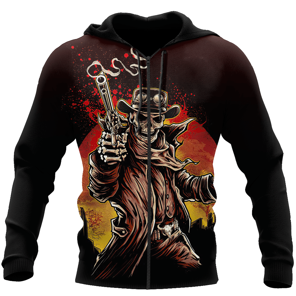 Cowboy Skeleton 3D all over printed for men and women PL18082003