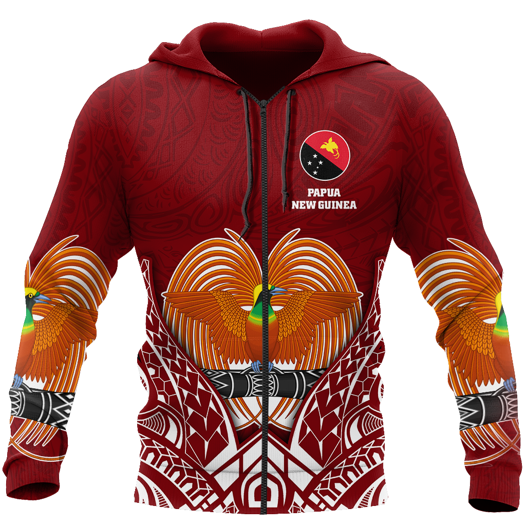 Papua New Guinea 3D Printed Shirts-Apparel-TT-Zipped Hoodie-S-Vibe Cosy™