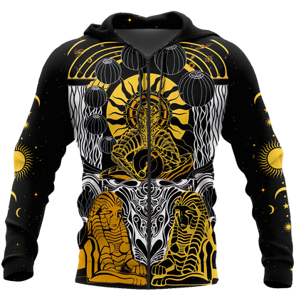 Tarot Cards The Chariot 3D All Over Printed Shirts For Men and Women AM150602-Apparel-TT-Zipped Hoodie-S-Vibe Cosy™