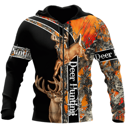 Deer Hunting Hoodie 3D All Over Printed Shirts For Men LAM