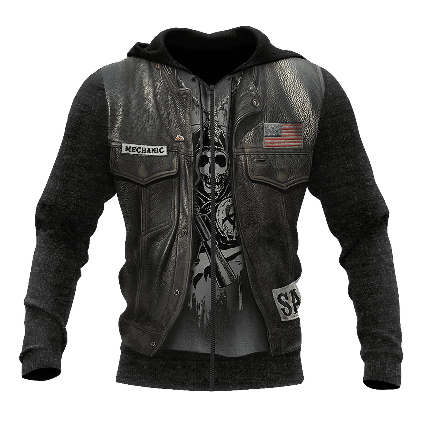 Mechanic 3D All Over Printed Hoodie For Men and Women TN15092001