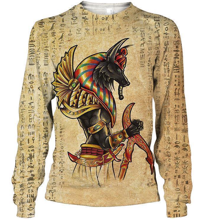 All Over Printed Ancient Egypt God Shirts-Apparel-HbArts-Sweatshirt-S-Vibe Cosy™