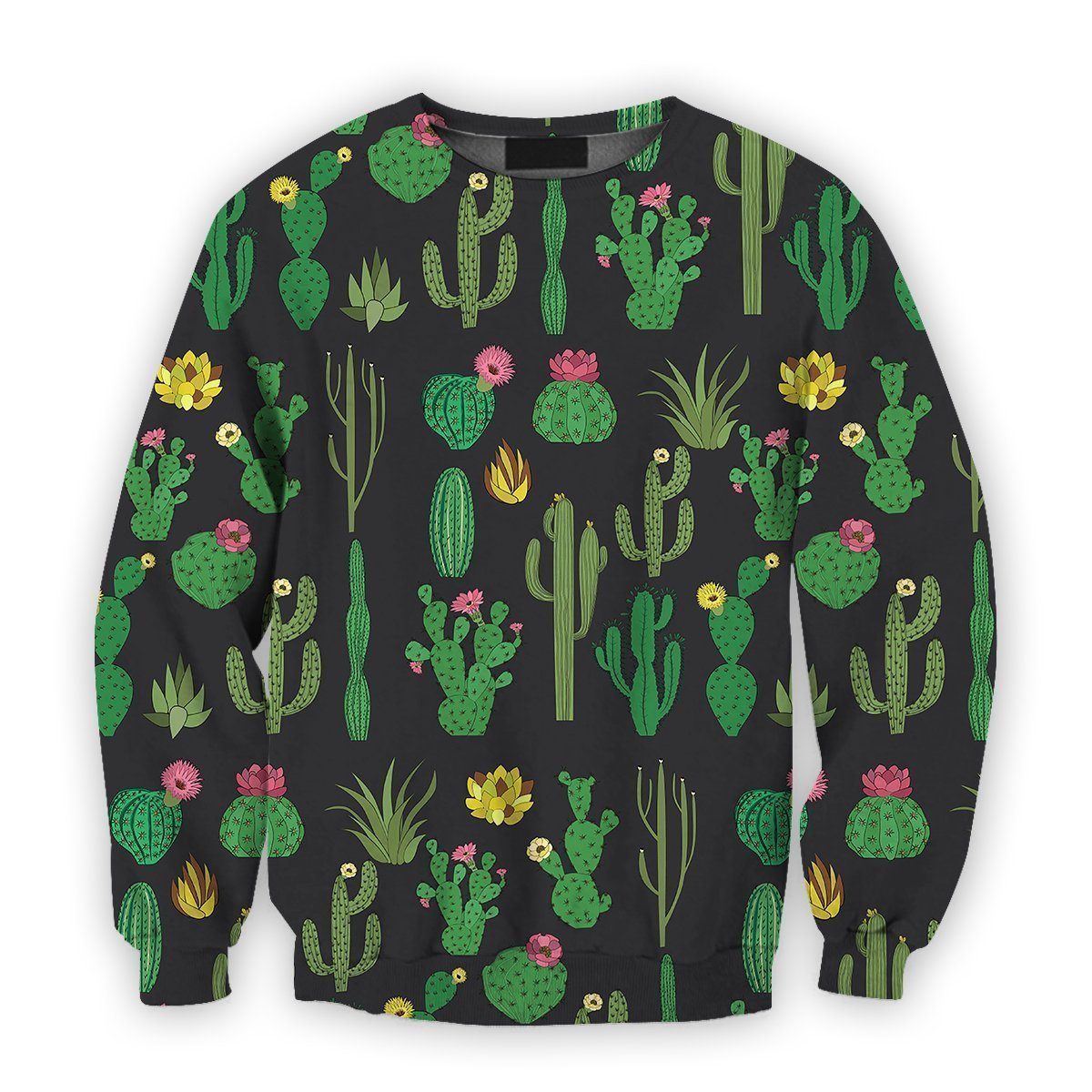 All Over Printed Cactus Shirts-Apparel-HbArts-Sweatshirt-S-Vibe Cosy™