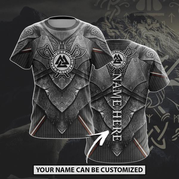 Viking Valknut Symbol Custom Name-Apparel-HP Arts-T-Shirt-S-Vibe Cosy™