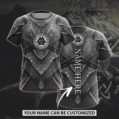 Viking Valknut Symbol Custom Name-Apparel-HP Arts-T-Shirt-S-Vibe Cosy™