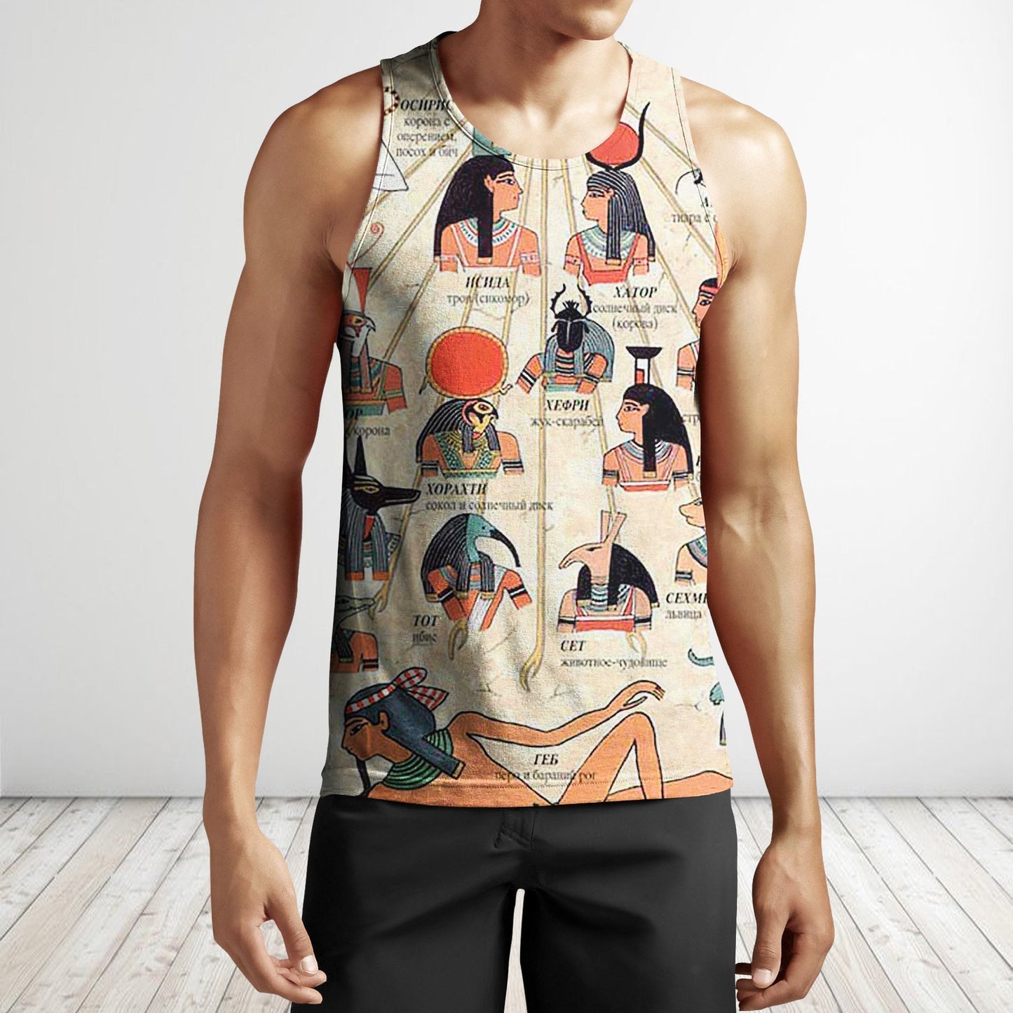 All Over Printed The Main Gods of Ancient Egypt-Apparel-HbArts-Tank top-L-Vibe Cosy™