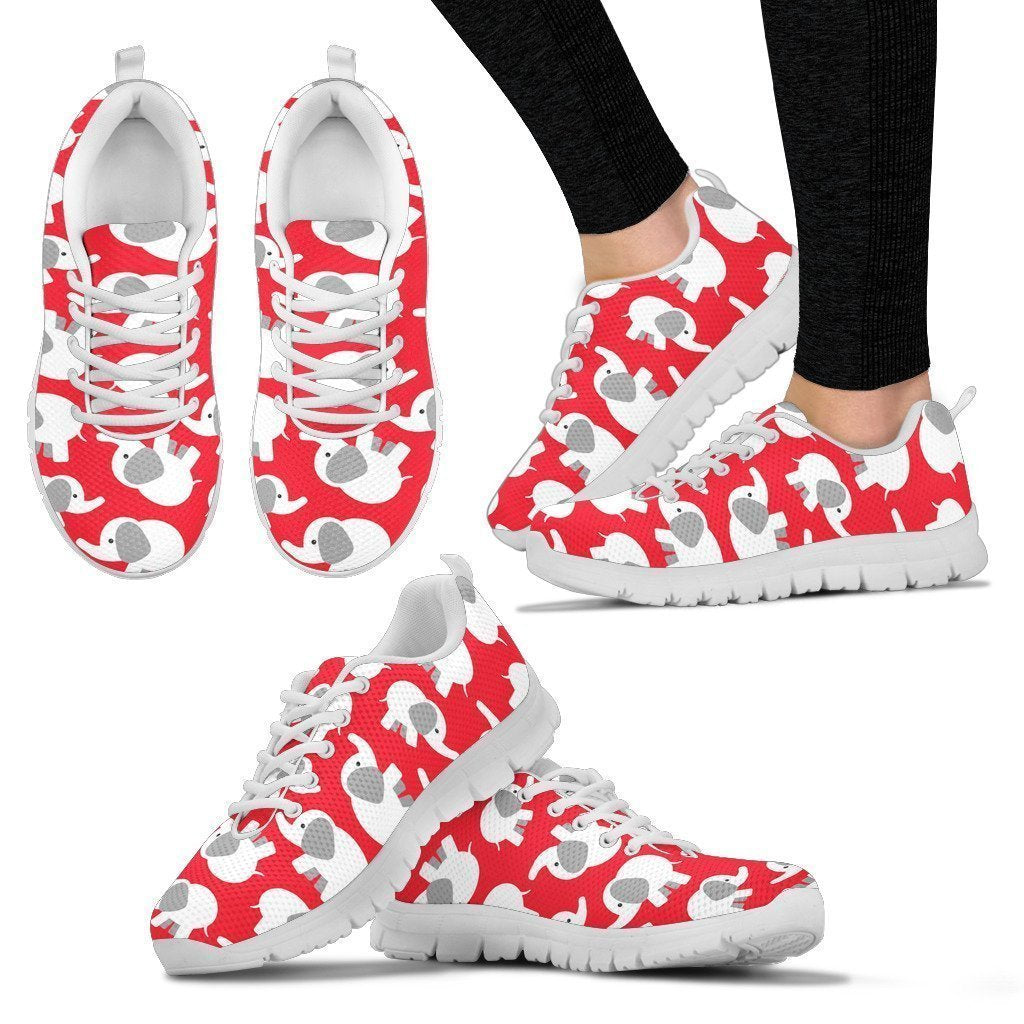 Cute Elephant Women's Sneakers-6teenth World™-Women's Sneakers-US5 (EU35)-Vibe Cosy™