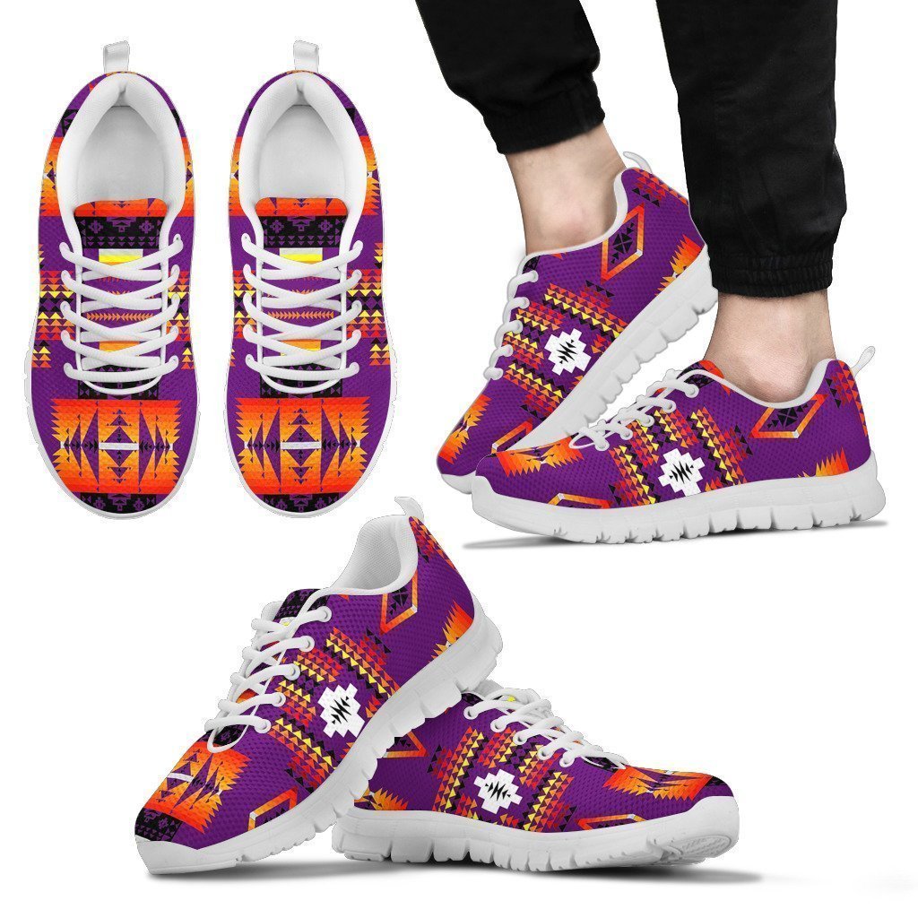 Seven Tribes Purple men's Sneakers-6teenth World™-Men's Sneakers-US5 (EU38)-Vibe Cosy™