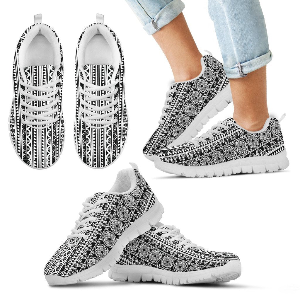 Poly Tribal Sneakers 03 - AH - J9-SNEAKERS-Alohawaii-Kid's Sneakers-11 CHILD (EU28)-White-Vibe Cosy™