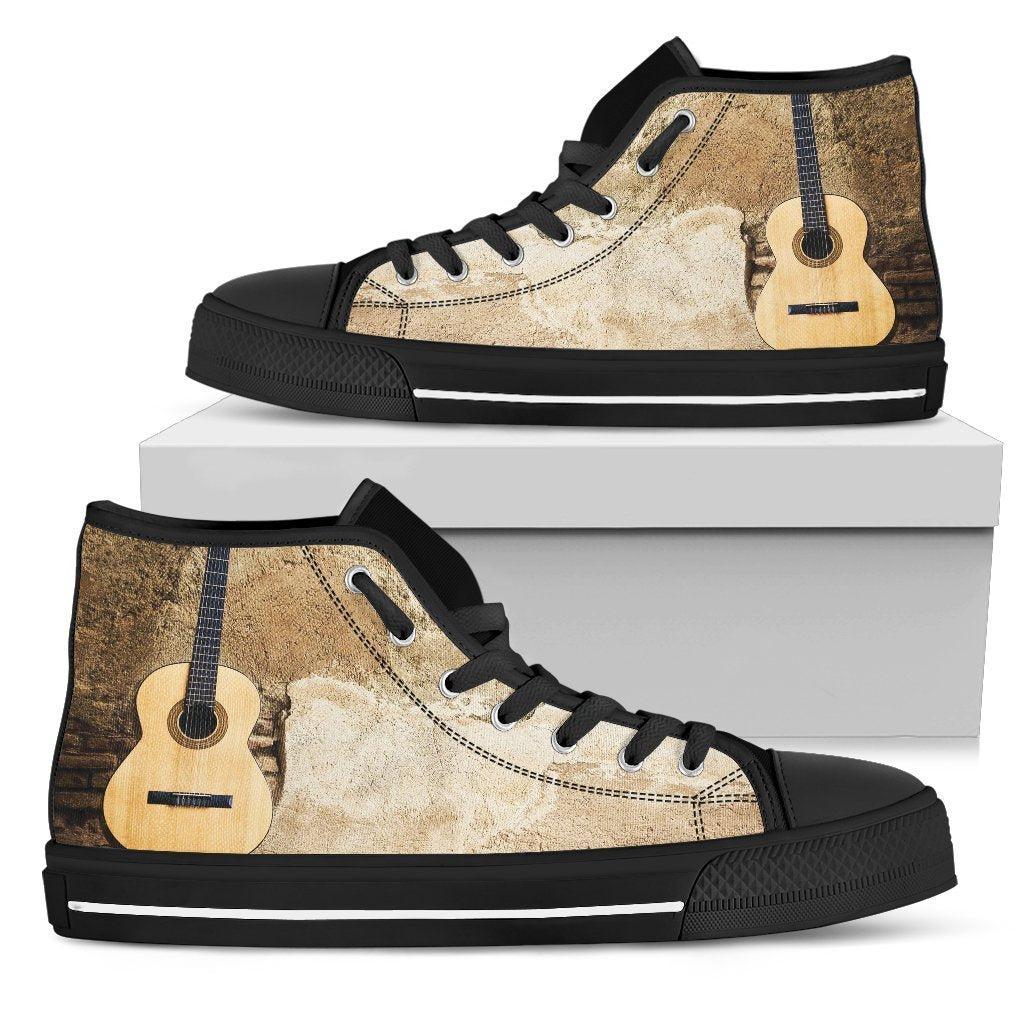 Guitar shoes-shoes-6teenth Outlet-Mens High Top - Black - Guitar shoes-US5 (EU38)-Vibe Cosy™