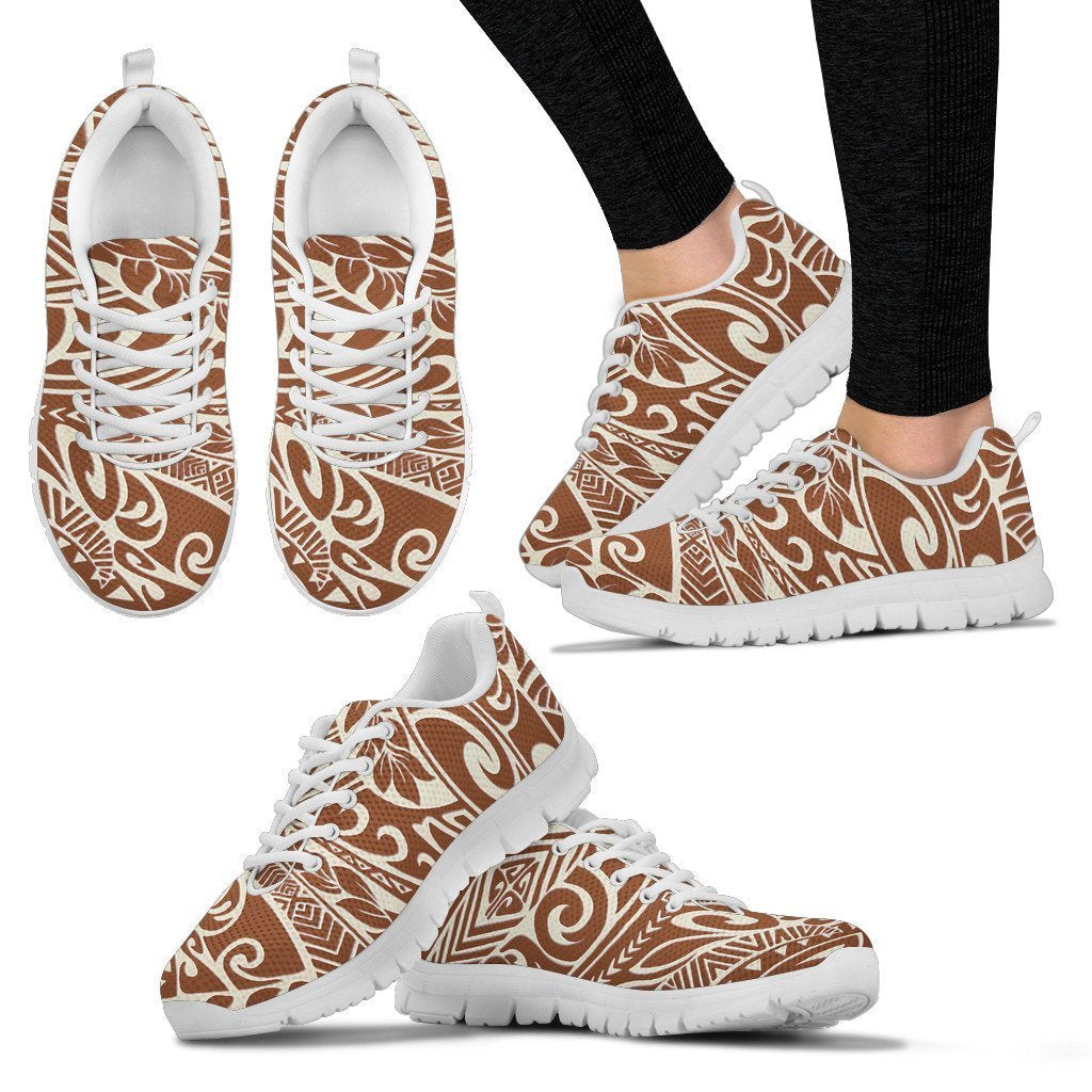 Poly Tribal Sneakers 38 - AH - J9-SNEAKERS-Alohawaii-Women's Sneakers-US5 (EU35)-White-Vibe Cosy™
