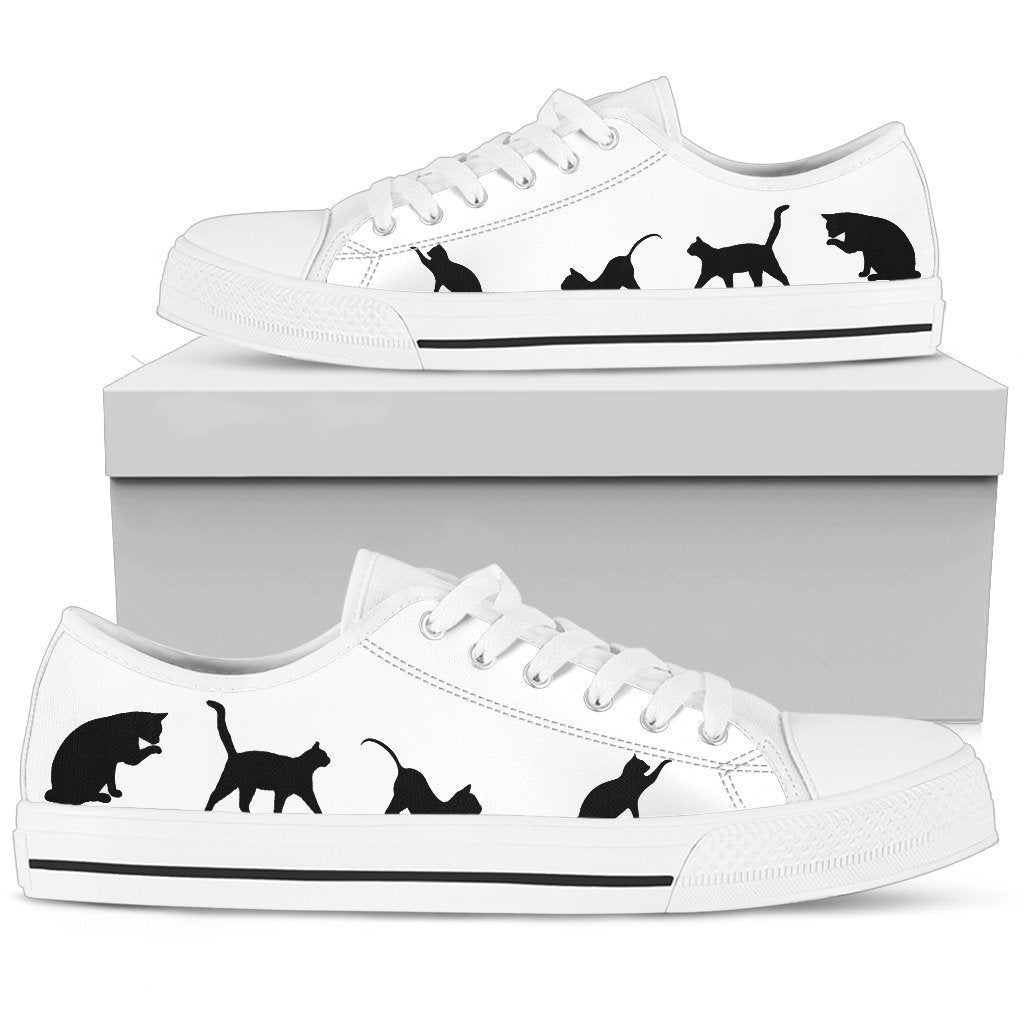 Cat Women's Low Top Shoe-6teenth World™-Women's Low Top Shoe-US5.5 (EU36)-Vibe Cosy™