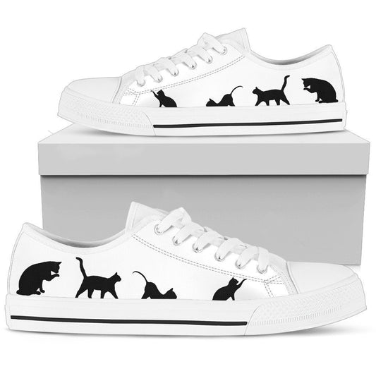 Cat Women's Low Top Shoe-6teenth World™-Women's Low Top Shoe-US5.5 (EU36)-Vibe Cosy™