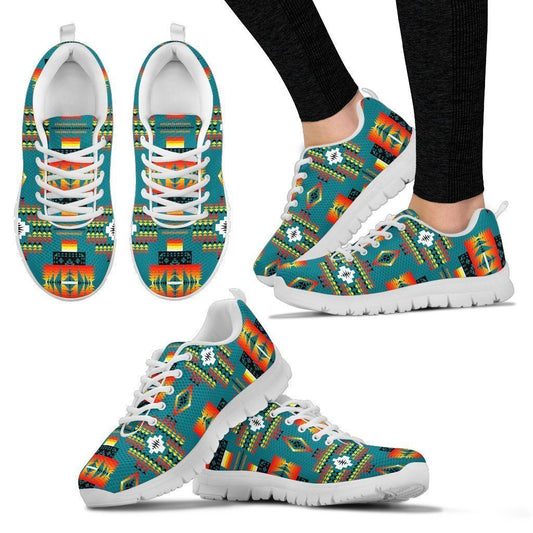 Seven Tribes Teal Sopo Women's Sneakers-6teenth World™-Women's Sneakers-US5 (EU35)-Vibe Cosy™