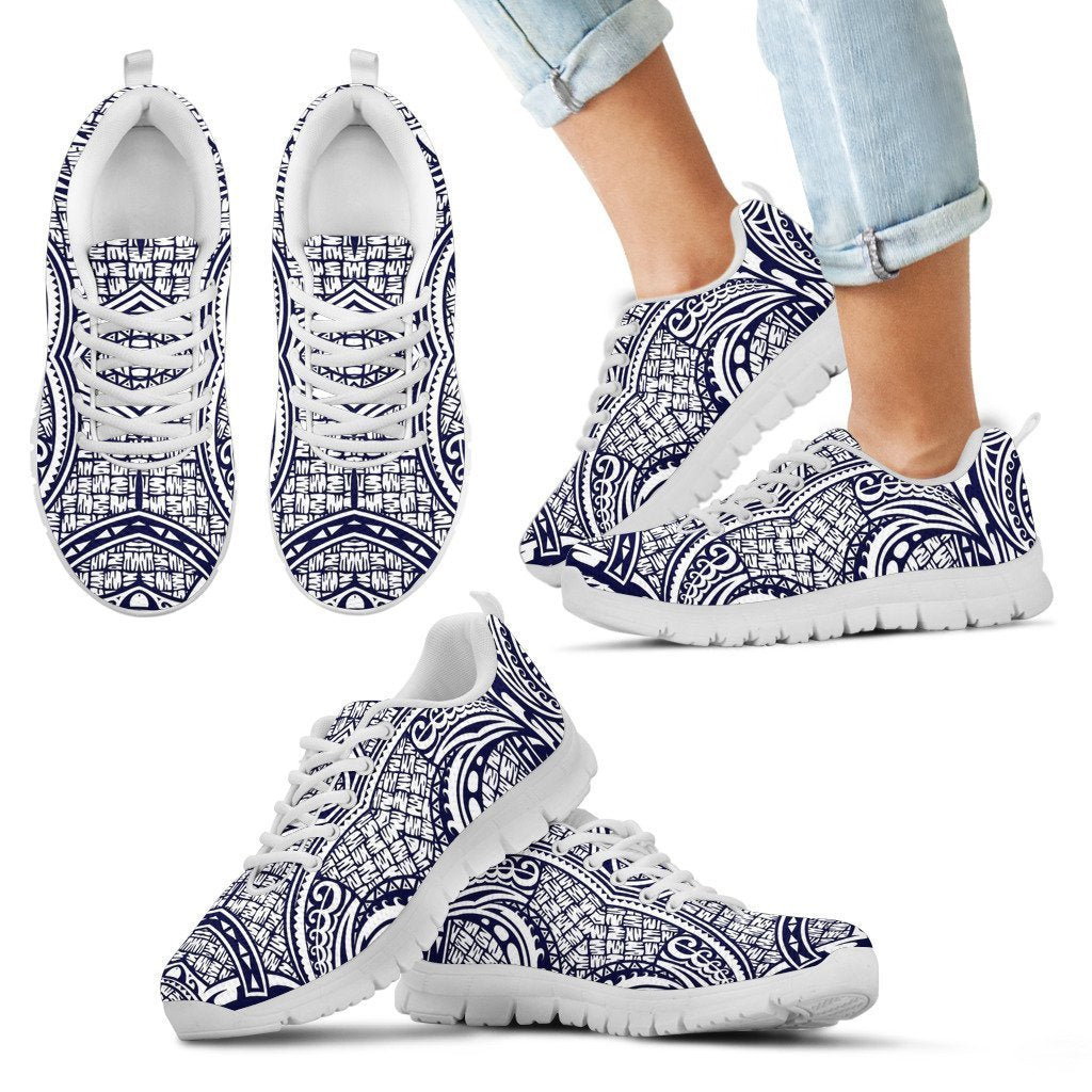 Poly Tribal Sneakers 01 - AH - J9-SNEAKERS-Alohawaii-Kid's Sneakers-11 CHILD (EU28)-White-Vibe Cosy™
